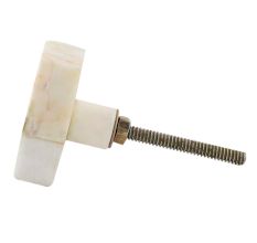 Hexagon Terrazzo Marble Round Cabinet Knobs