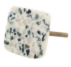 Terrazzo Marble Square Cabinet Knobs 