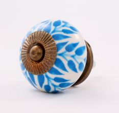 Turquoise Leaf Knob
