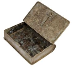 Handmade Golden Brass Book Shape Multi-utility box