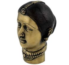 Handmade Antique Brass Gangaur or Gauri Mata Face Statues