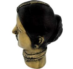 Handmade Antique Brass Gangaur or Gauri Mata Face Statues