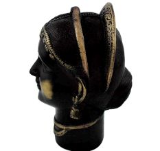 Handcrafted Black Goddess Gangaur or Gauri Or Parvati Head Statue