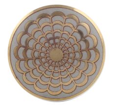 Golden Crown Pattern Ceramic Cabinet Knob