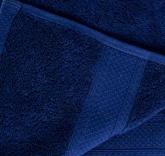 Dark Blue Cotton Bath Towel