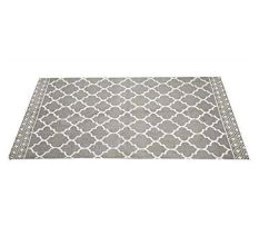 Grey Cotton Printed Extra Large Floor Rug