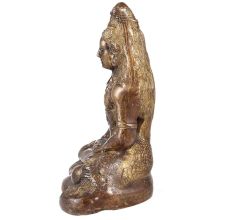 Handmade Brown Brass Lord Shiva Meditation Statue