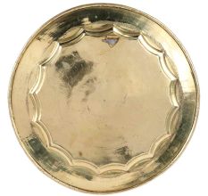 Multicolored Enamel Brass Inlaid Work Wall Hanging Plate