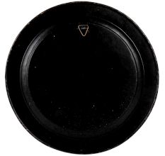 Black And Golden Brass Wall Hanging Plate With Bidri Work