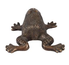 Handmade Black Brass Frog Paper weight Showpiece