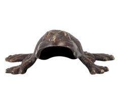 Handmade Black Brass Frog Paper weight Showpiece