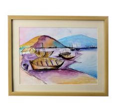 Everyday Beach Water Colour Painting