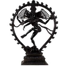Shiva Natraja Statue In Black Finish Aluminium master craft