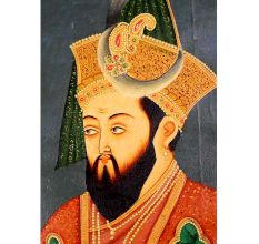 Mughal Painting Of Emperor Canvas Painting