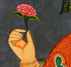 Mughal Painting Of Emperor Canvas Painting