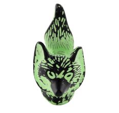 Lime Green Fox Face Distressed Iron Cabinet Knobs