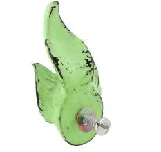 Lime Green Fox Face Distressed Iron Cabinet Knobs