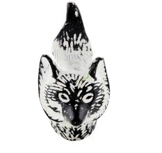 White Fox Face Distressed Iron Cabinet Knobs