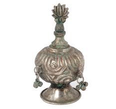 Kashmiri Brass Surma Dani In Silver Finish