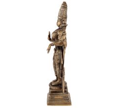 Black Brass Standing Laxmi Statue
