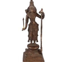 Brass Shri Ram Statue In Black Finish