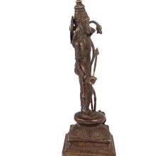 Brass Shri Ram Statue In Black Finish