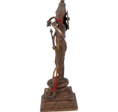 Brass Shri Ram Statue In Black Finish