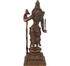 Brass Shri Ram Statue In Black Finish