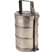 Three Tier Brass Lunch Tiffin Box
