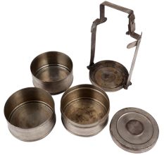 Three Tier Brass Lunch Tiffin Box