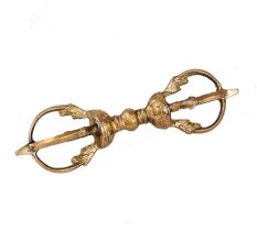 Brass Bell Metal Vajra Dorje Or Thunderbolt