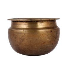 Traditional Round Brass Water Pot