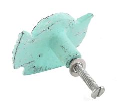 Aqua Angel Distressed Iron Cabinet Knob