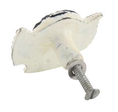 Cream Angel Distressed Iron Cabinet Knob