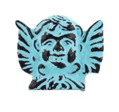 Turquoise Angel Distressed Iron Cabinet Knob