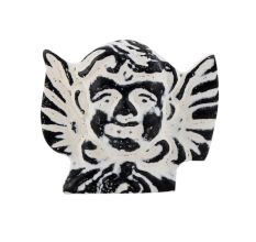 White Angel Distressed Iron Cabinet Knob