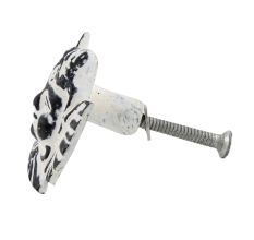 White Angel Distressed Iron Cabinet Knob