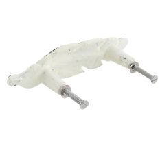 Cream Feather Distressed Iron Handles