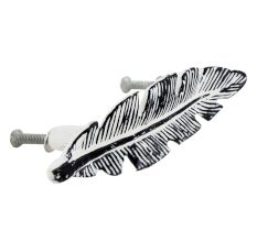 White Feather Distressed Iron Handles