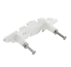 White Feather Distressed Iron Handles