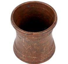 Religious Brass Panch PatraÂ Cup With Engraved Bands