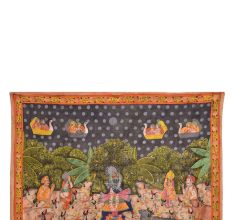 Pichwai Painting of Krishna Srinathji As Cowherd