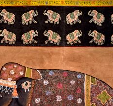 Royal Elephant Border Painting