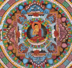 Buddha Mandala Thangka Painting