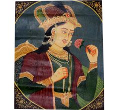 Mughal Portrait Painting Of Mumtaz Mahal