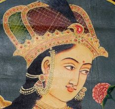 Mughal Portrait Painting Of Mumtaz Mahal