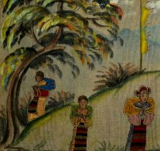 Traditional Tibetetian  Festival Folk Painting On Canvas