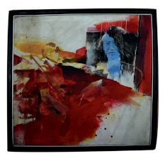 Modern Abstract Canvas PaintingÂ  With Women Face