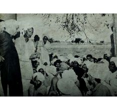 Vintage Photograph Of Nehru president of INCI Addressing Farmers