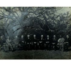 Old Photograph Of Clement Attlee and Prime Ministers at the Commonwealth Conference